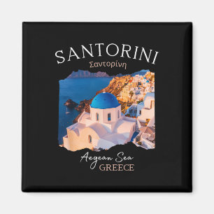Griechische Insel Santorini Griechenland Oia Dorf Magnet