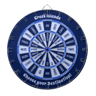 Griechische Inseln Dartboard Dartscheibe
