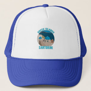 Griechische Inseln Santorini Truckerkappe