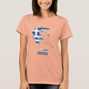 GRIECHISCHE KARTE T-Shirt