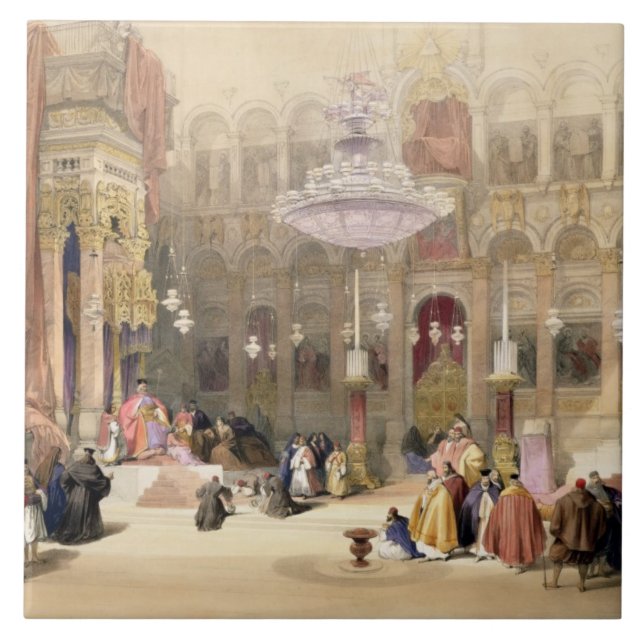 Griechische Kirche des heiligen Sepulchre, Fliese (Vorderseite)