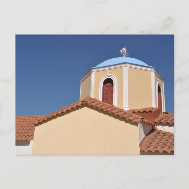Griechische Kirche Postkarte (Vorderseite)
