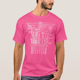 griechische Kolumne Diagramm Architekt Professor L T-Shirt