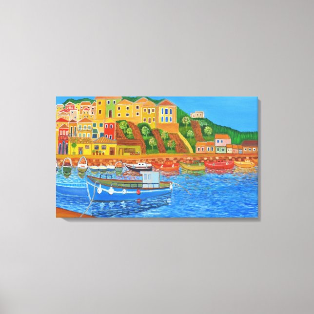 griechische Küste 2 Leinwanddruck (Vorderseite)