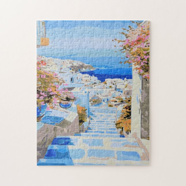 Griechische Küste 3 Rätsel Puzzle (Vertikal)