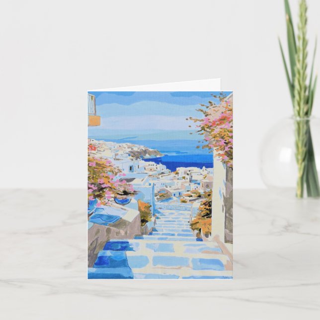 Griechische Küste Einladung (Vorderseite)