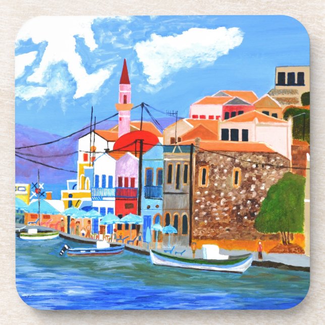 griechische Küste Untersetzer (Vorderseite)