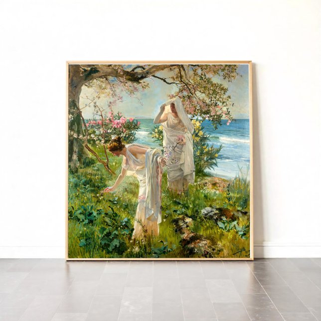 Griechische Mädchen am Ufer Poster (Von Creator hochgeladen)