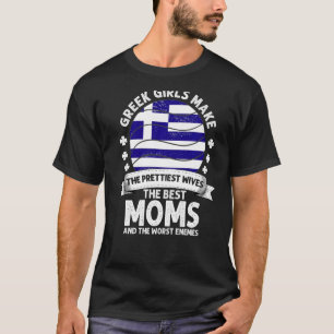 Griechische Mama Griechenland Mütter Day Mama Grie T-Shirt