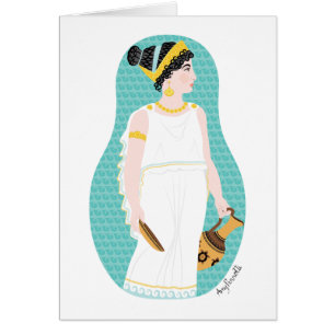 Griechische Matryoshka-Karte