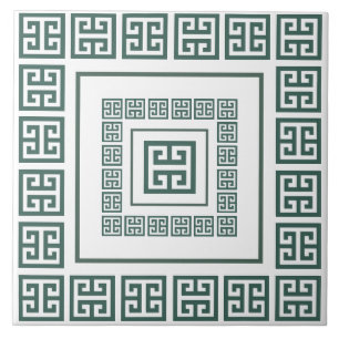 Griechische Meander-Keramikfliese Fliese
