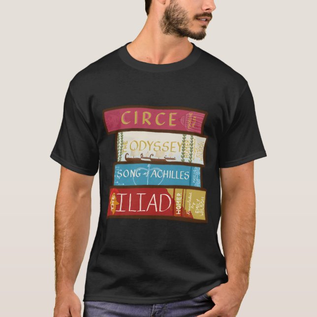 Griechische Mythologie-Bookstack T-Shirt (Vorderseite)