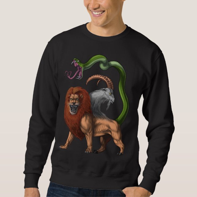 Griechische Mythologie Chimera Sweatshirt (Vorderseite)