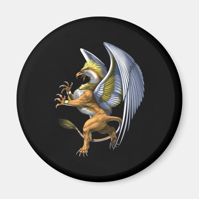 Griechische Mythologie Griffin Magnet (Vorne)