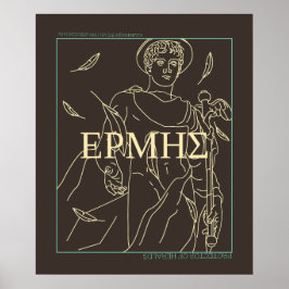 Griechische Mythologie Hermes God Ancient Griechen Poster