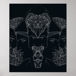 Griechische Mythologie Jupiter Minerva Hercules Poster