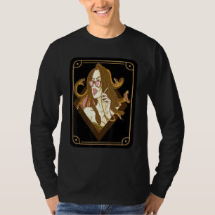 Griechische Mythologie Medusa Tarot Card Altes Gri T-Shirt