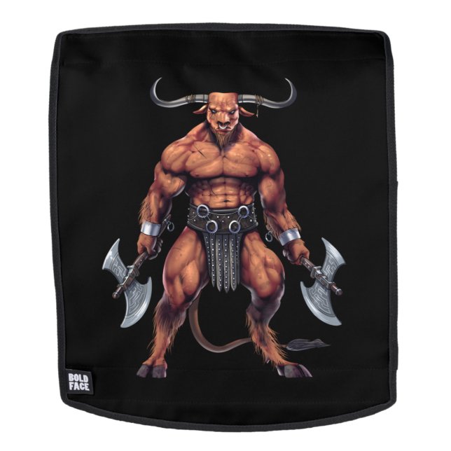 Griechische Mythologie Minotaur Rucksack (Abnehmbare Front)
