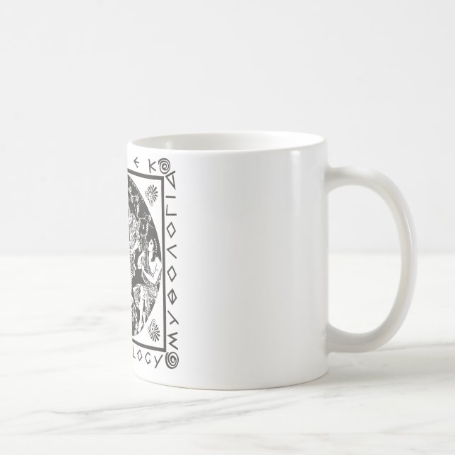 Griechische Mythologie (Schwarzes) Kaffeetasse (Rechts)