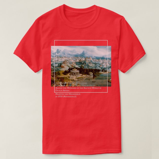 Griechische Mythologische Malerei Vintager Kunst T-Shirt (Design vorne)