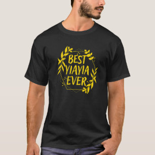 Griechische Oma Griechenland Granny Beste Yiayia E T-Shirt