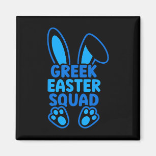 Griechische Oster-Squad-Familie passend Osterhase Magnet