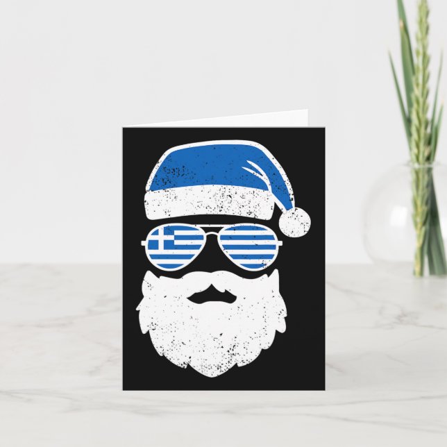 Griechische Ostern Funny Greece Flag Sungles Boys  Karte (Vorderseite)