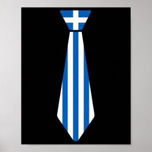 Griechische Ostern Krawatte Lustige Neuheit Griech Poster