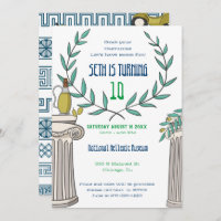 Griechische Party Einladung