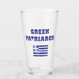 Griechische Patriarchenflagge Griechenland Marine  Glas
