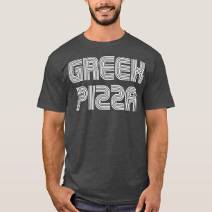 Griechische Pizza Vintage Retro 70er 80er Lustig T-Shirt