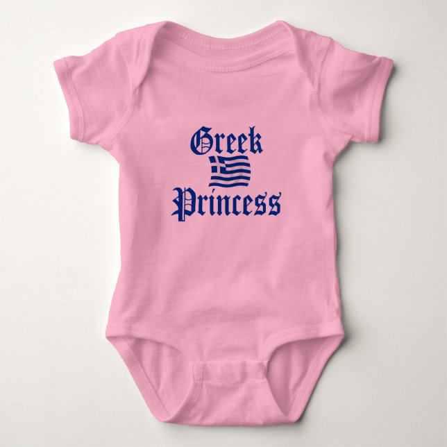 Griechische Prinzessin Baby Strampler (Vorderseite)