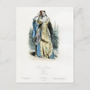 Griechische Prinzessin Traditionelle Kostüme Postkarte