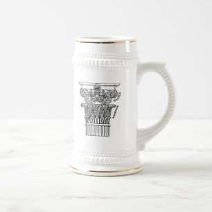 Griechische Säule Bierglas