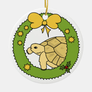 Griechische Schildkröten-Weihnachtsverzierung Keramikornament