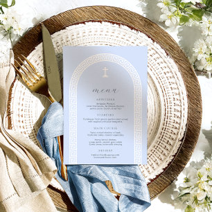 Griechische Schlüsseltaufe Menükarte