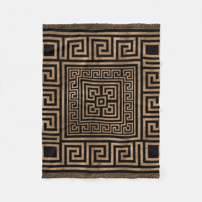 Griechische Schlüsselverzierung - griechische Fleecedecke (Vorderseite)