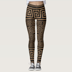 Griechische Schlüsselverzierung - griechische Leggings
