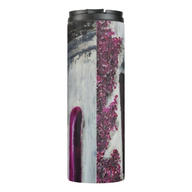 Griechische Straße Holiday Stone Travel Thermosbecher (Rückseite)