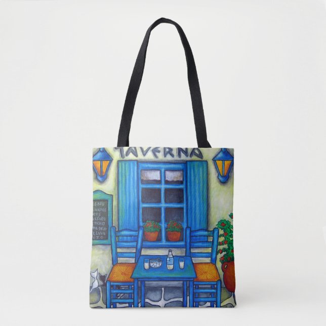 Griechische Taverna-Tasche von Lisa Lorenz (Vorderseite)