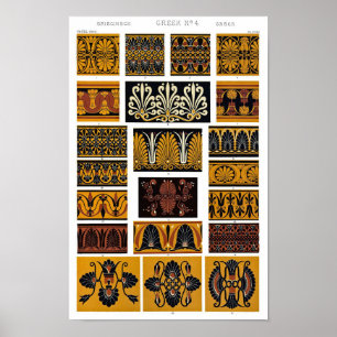 Griechische Textilkunst Poster