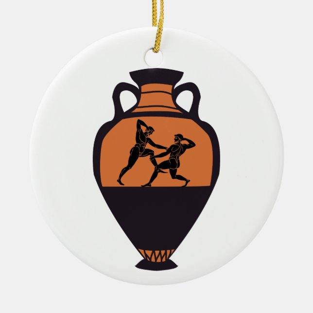 Griechische Vase Keramik Ornament (Vorne)