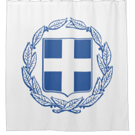 griechische Wappen Duschvorhang