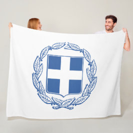 griechische Wappen Fleecedecke