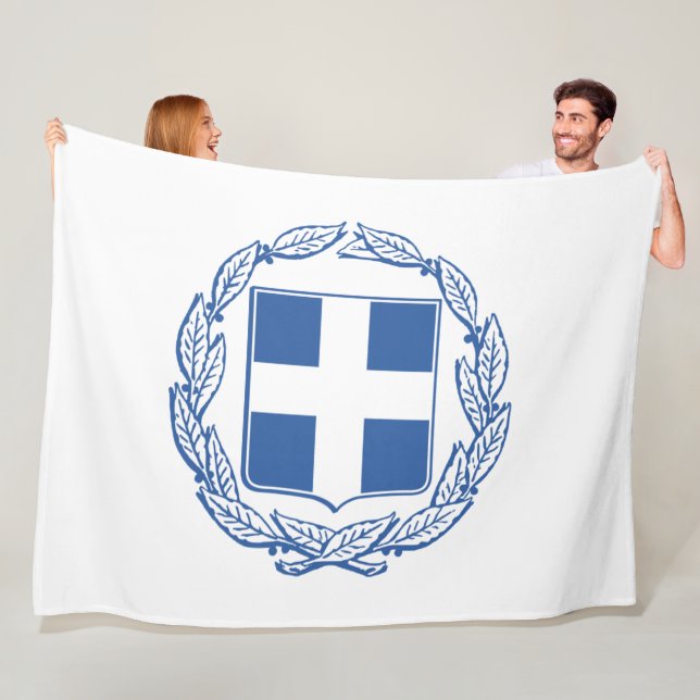 griechische Wappen Fleecedecke (Beispiel)
