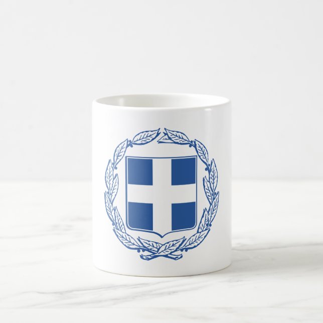 griechische Wappen Kaffeetasse (Mittel)