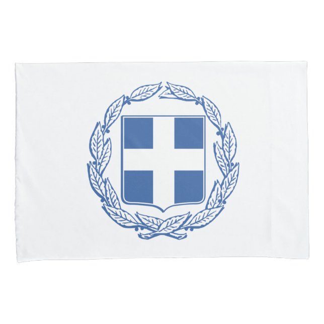 griechische Wappen Kissenbezug (Vorderseite-Rechts)
