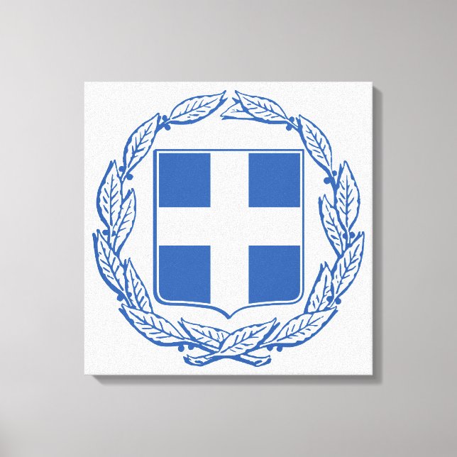 griechische Wappen Leinwanddruck (Vorderseite)