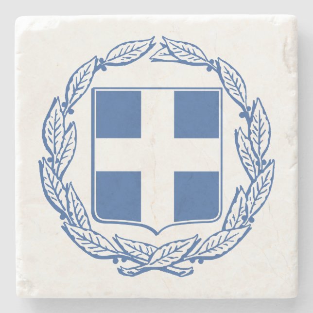 griechische Wappen Steinuntersetzer (Vorderseite)