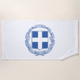 griechische Wappen Strandtuch